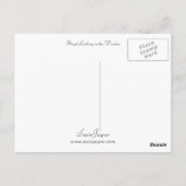 Angel Blick in das Fenster Postkarte (Rückseite)