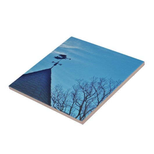 Angel BLOWING HORN WEATHER VANE Fliese (Seite)