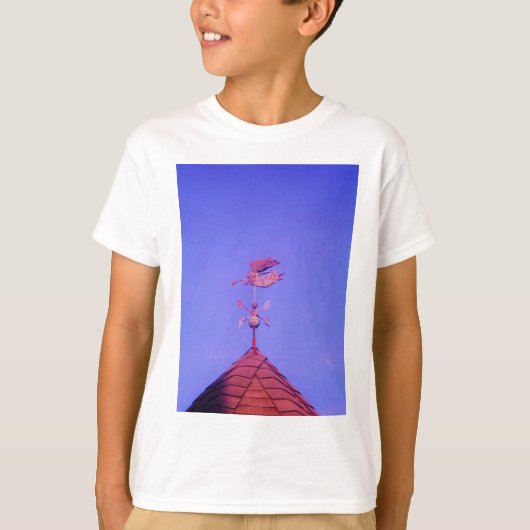 Angel BLOWING HORN WEATHER VANE T-Shirt (Vorderseite)