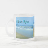 Angel Blue Eyes Mattierte Tasse (Links)