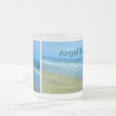 Angel Blue Eyes Mattierte Tasse (Mittel)