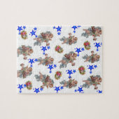 Angel Blue Stars Jigsaw Puzzle (Horizontal)