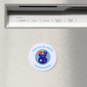 Angel Blue White Personalisiert Magnet (In Situ (Geschirrspüler))