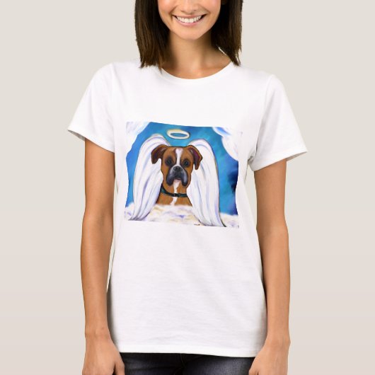 Angel Boxer Dog T-Shirt (Vorderseite)