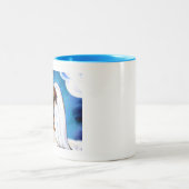 Angel Boxer Dog Zweifarbige Tasse (Mittel)