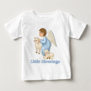 Angel Boy mit Lämmern Baby T-shirt