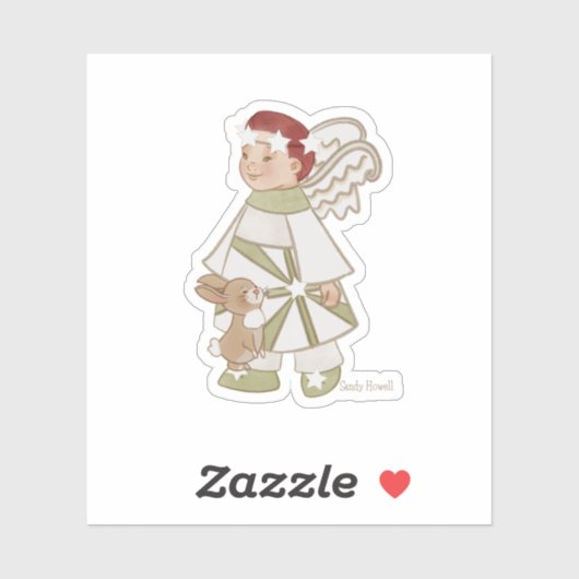 Angel Boy und Bunny Sticker (Blatt)