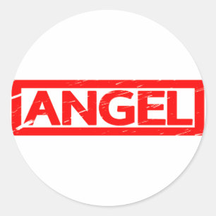 Angel-Briefmarke Runder Aufkleber