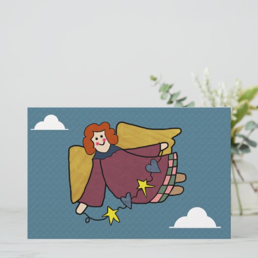 Angel Briefpapier (Stehend Vorderseite)