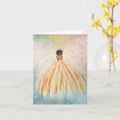 Angel Bright Blank Card Karte (Gelbe Blume)