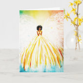 Angel Bright Holiday Card Karte (Gelbe Blume)