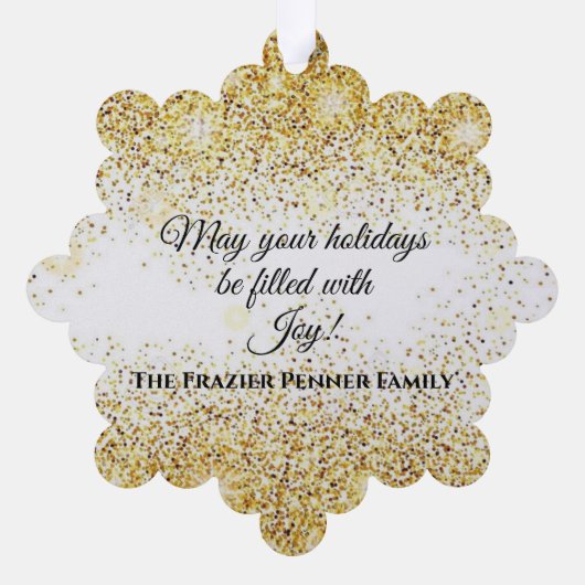 Angel Bright Paper Ornament (FRAZIER PENNER) Karte (Rückseite)