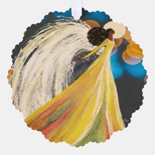 Angel Bright Paper Ornament Karte (Vorderseite)