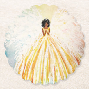 Angel Bright Paper Untersetzer Set (6)