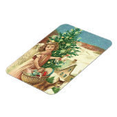 Angel bringen Weihnachtsgeschenke und Geschenke Magnet (Linke Seite)
