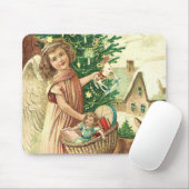 Angel bringen Weihnachtsgeschenke und Geschenke Mousepad (Mit Mouse)