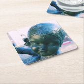 Angel - Bronze Statue Untersetzer (angewinkelt)