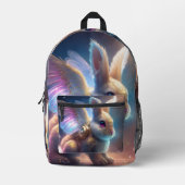 Angel Bunny Bedruckter Rucksack (Vorderseite)