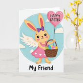 Angel Bunny Friend Holiday Card Karte (Gelbe Blume)