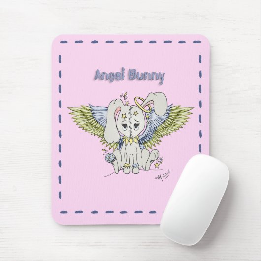 Angel Bunny Mousepad (Mit Mouse)