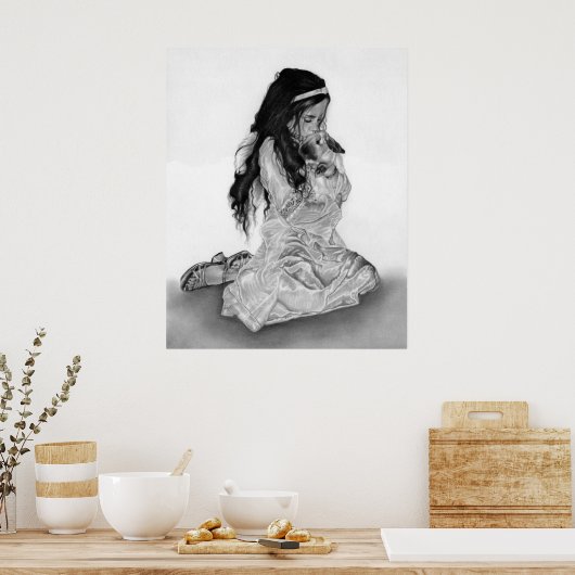 Angel Bunny Poster (Küche)