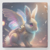 Angel Bunny Steinuntersetzer (Vorderseite)