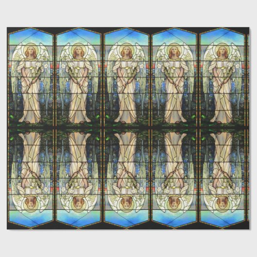 Angel-Buntglas Geschenkpapier (Flach)