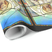 Angel-Buntglas Geschenkpapier (Rolleneckpunkt)