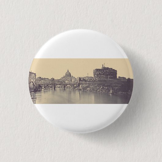 Angel-Burg und Vatikankuppel Button (Vorderseite)