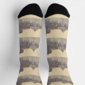 Angel-Burg und Vatikankuppel Socken (Oben)