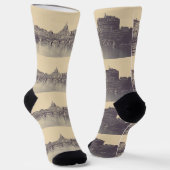 Angel-Burg und Vatikankuppel Socken (Gewinkelt)