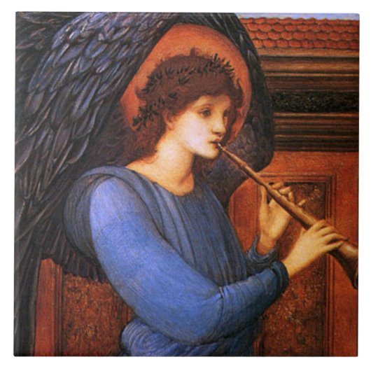 Angel Burne-Jones Christmas Art Tile oder Trivet Fliese (Vorderseite)