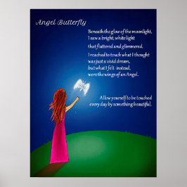Angel Butterfly Poster