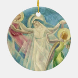 "Angel" by Mexican Artist Angel Zarraga Keramik Ornament