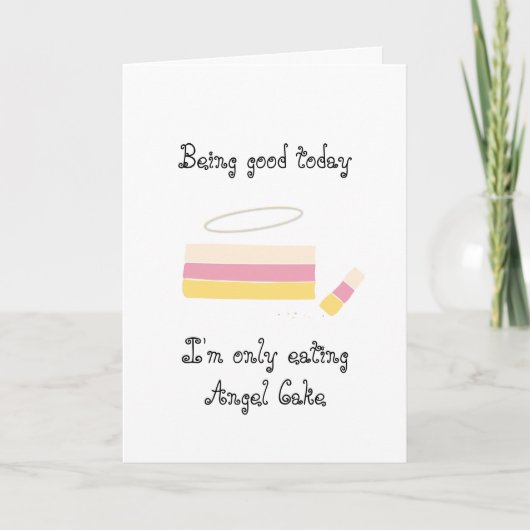 Angel Cake Card Feiertagskarte (Vorderseite)