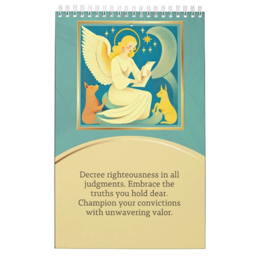 angel calendar kalender (Rückseite)