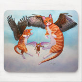 Angel Cat and Mouse Game Mousepad (Vorne)