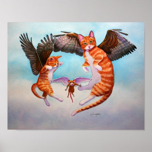 Angel Cat and Mouse Game Poster (Vorne)
