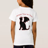 Angel Cat auf der Vorderseite T-Shirt (Rückseite)