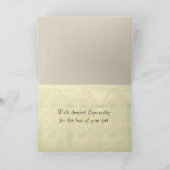 Angel Cat Card | Mit tiefstem Beileid Karte (Innenseite)