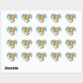 ANGEL Cat Family PURS IN HEAVEN STICKERS Sheet (Blatt)