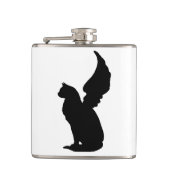 Angel Cat Flask Flachmann (Vorderseite)