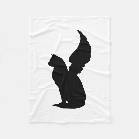 Angel Cat Fleece Blanket (Vorderseite)