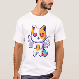 Angel Cat Flying T-Shirt
