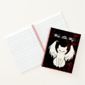 Angel Cat pun fun Write journal notebook Notizblock (Innenseite)