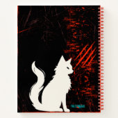 Angel Cat pun fun Write journal notebook Notizblock (Rückseite)