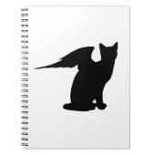 Angel Cat Spiral Notebook Notizblock (Vorderseite)