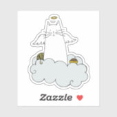 Angel Cat Sticker (Blatt)