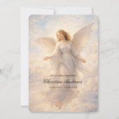 Angel Celebration of Life Funeral Einladung (Vorderseite)