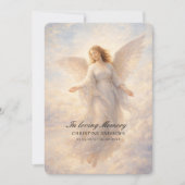 Angel Celebration of Life Funeral Einladung (Vorderseite)